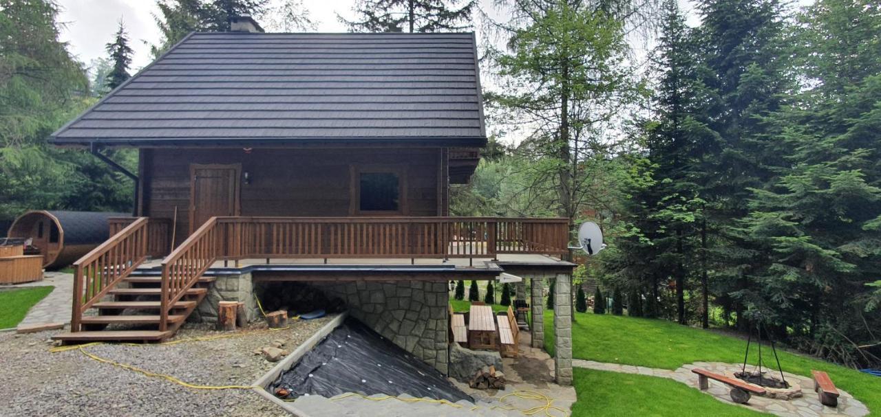 Domki Brenna Lesnica Chatka Ze Spa Exterior photo