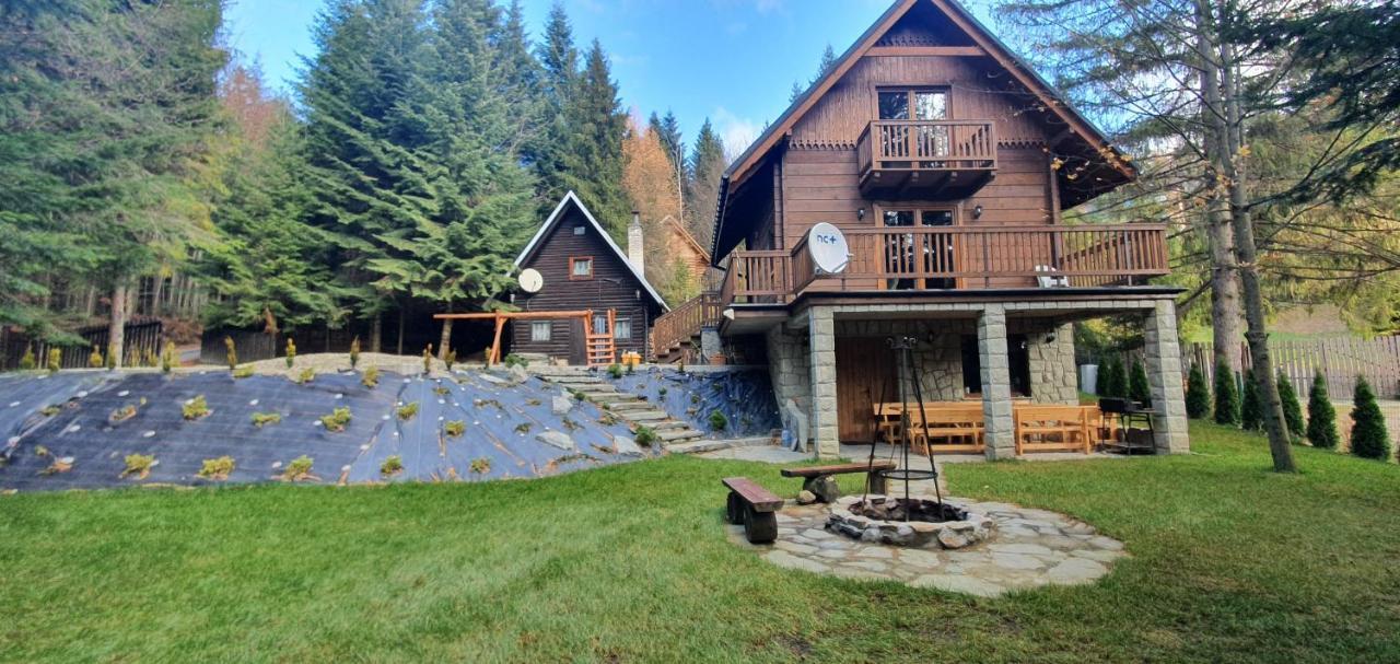 Domki Brenna Lesnica Chatka Ze Spa Exterior photo